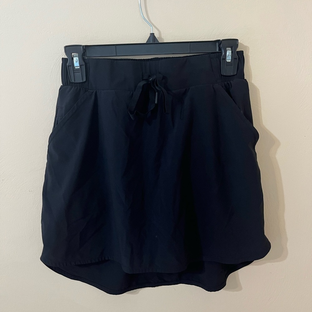 Black Golf Drawstring Skirt